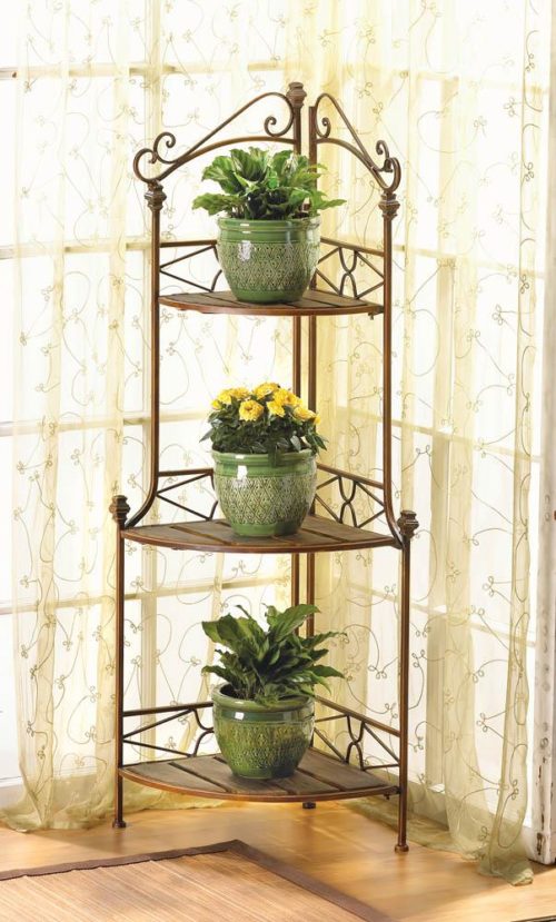 RUSTIC CORNER BAKERS RACK - Image 2